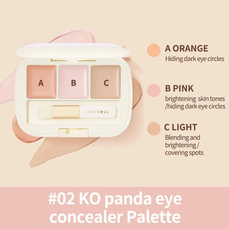 Judydoll Three-Shades Concealer Palette - TokTok Beauty