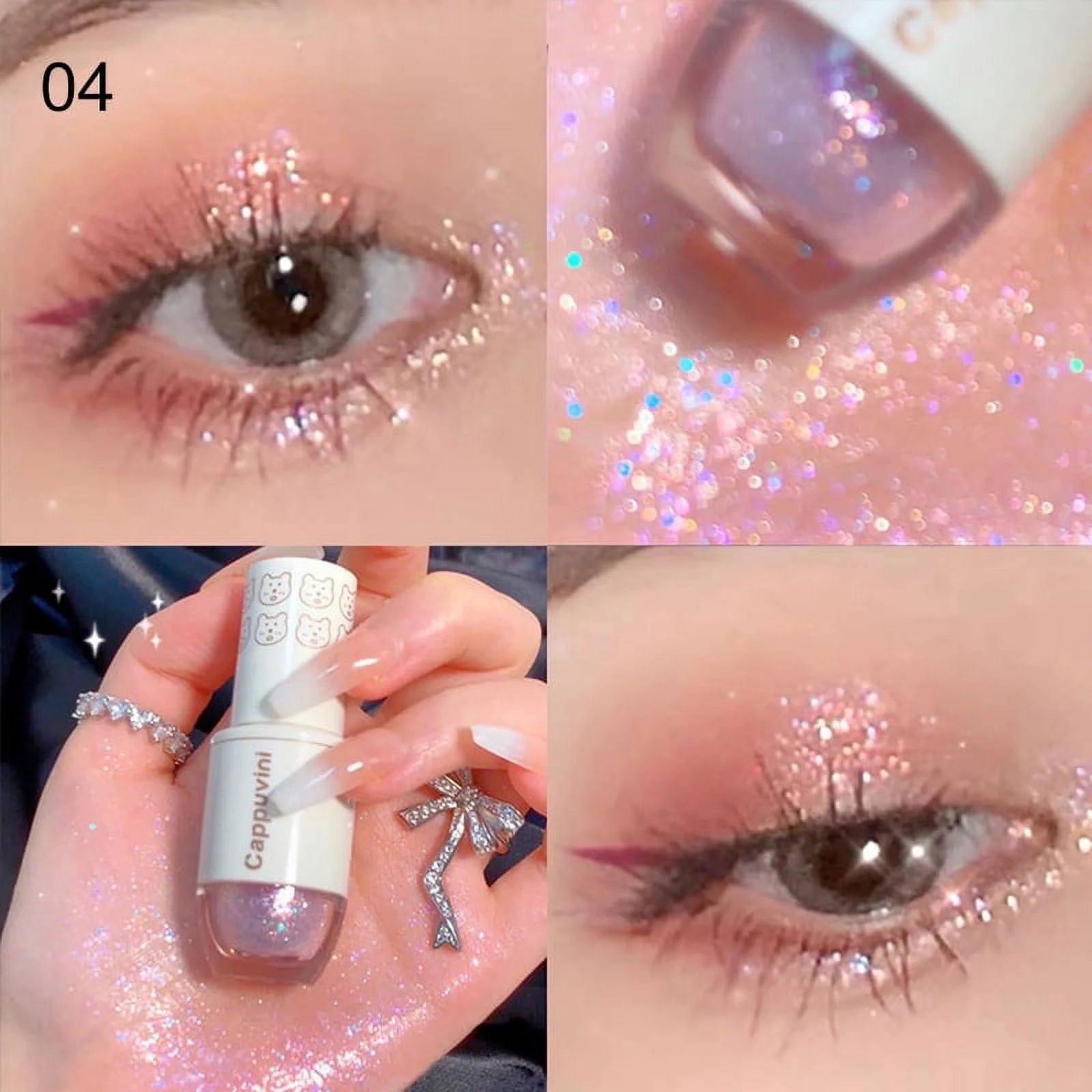 Cappuvini Starry Liquid Eyeshadow (More Colors) - TokTok Beauty