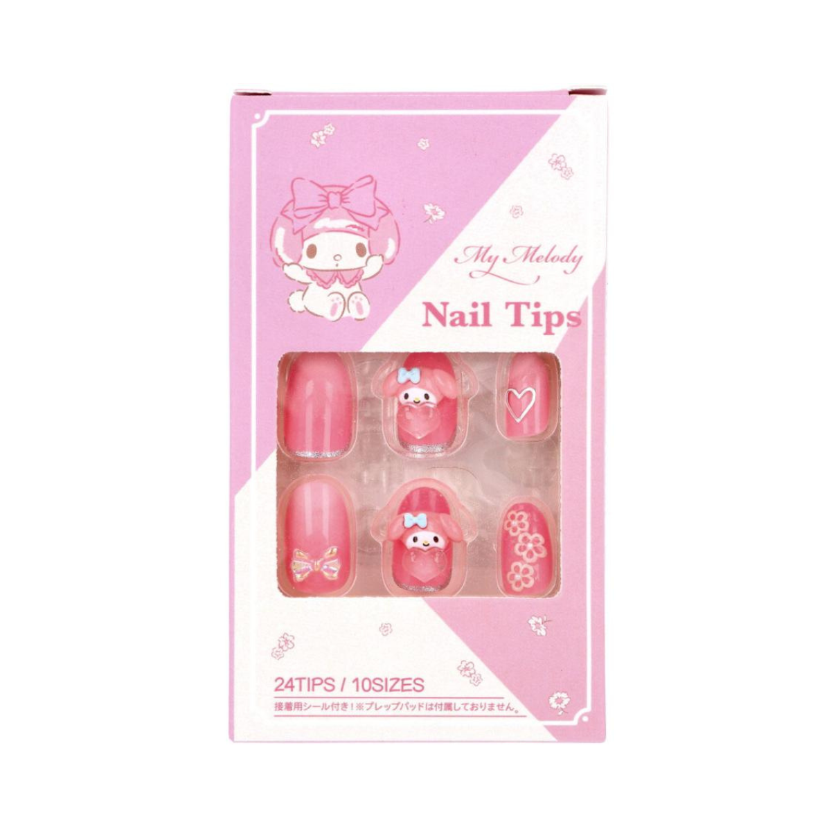 Santan Sanrio My Melody Nail Tips - TokTok Beauty