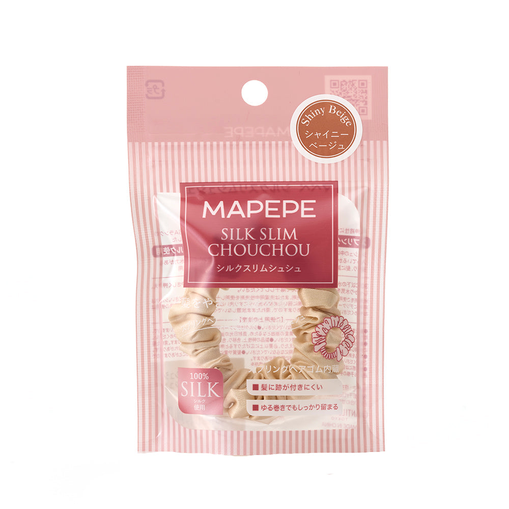 MAPEPE Silk Slim Chouchou (Shiny Beige) - TokTok Beauty