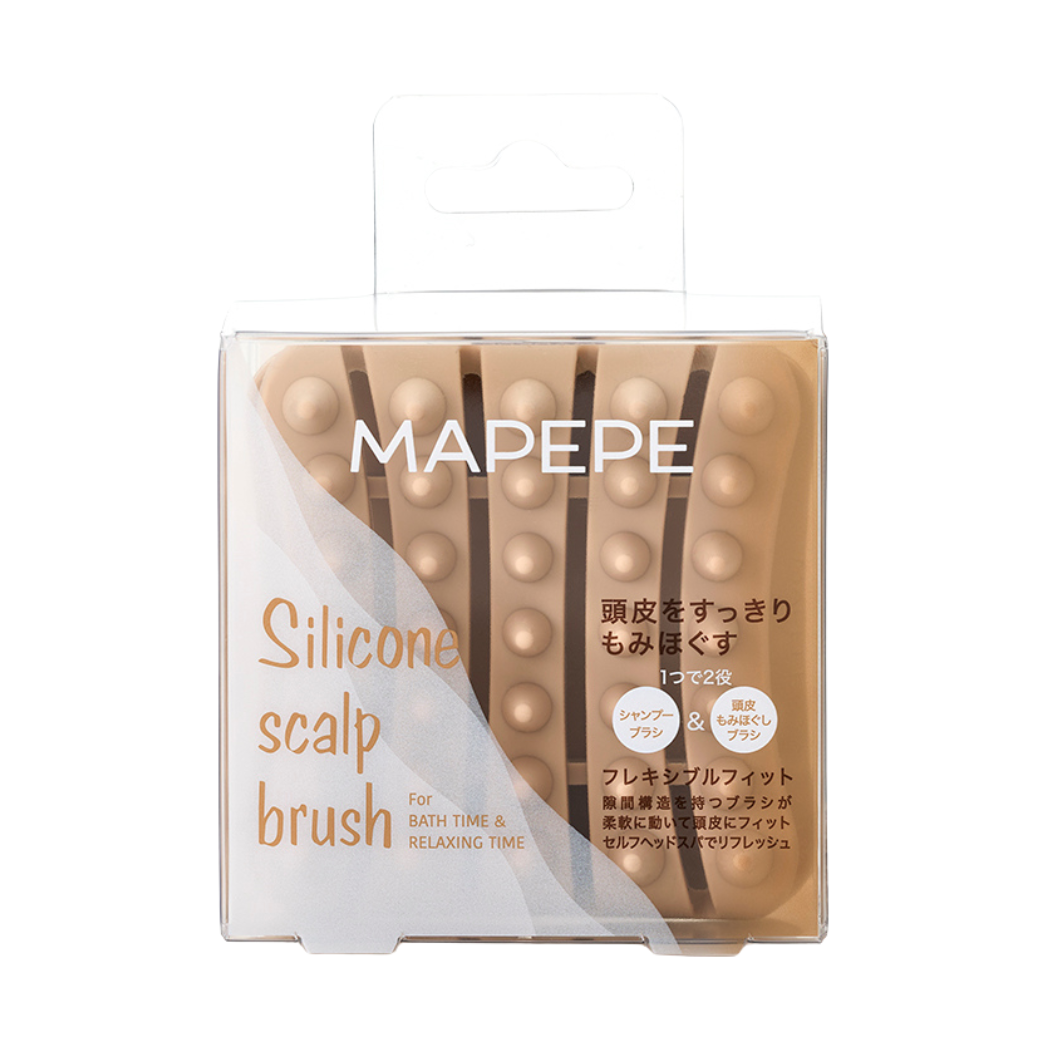 MAPEPE Silicone Scalp Brush (Beige)