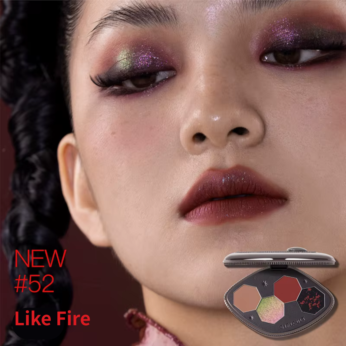 GIRLCULT Four Great Inventions Series Vision Eyeshadow Palette - 2 Colors - TokTok Beauty
