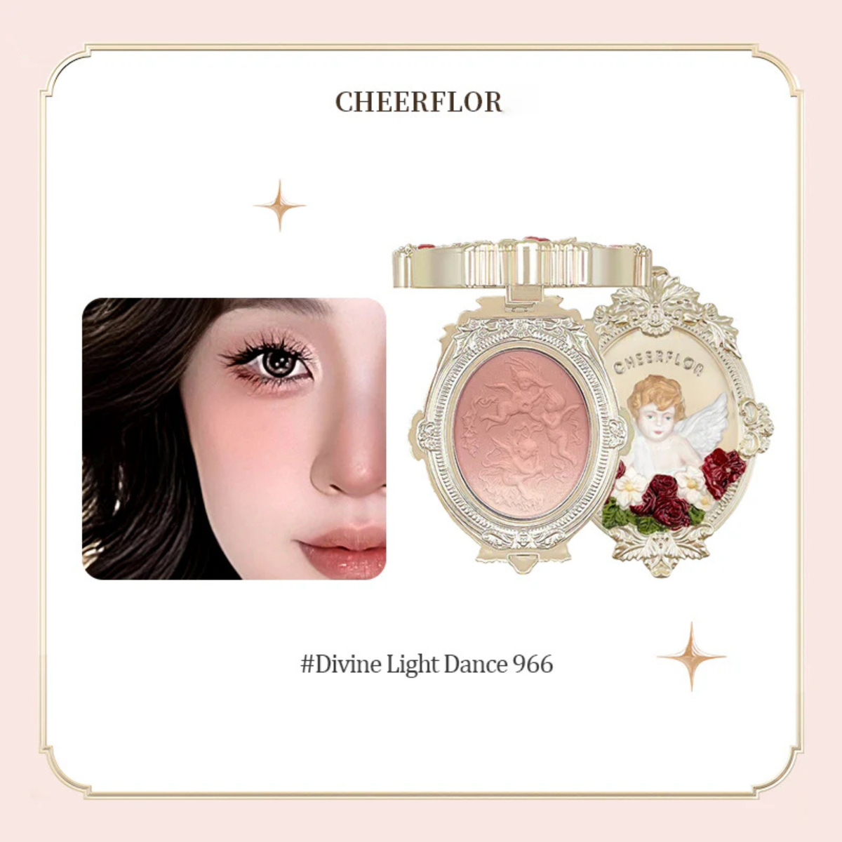 CHEERFLOR Angel Apocalypse Embossed Gradient Blusher - 2 Types - TokTok Beauty