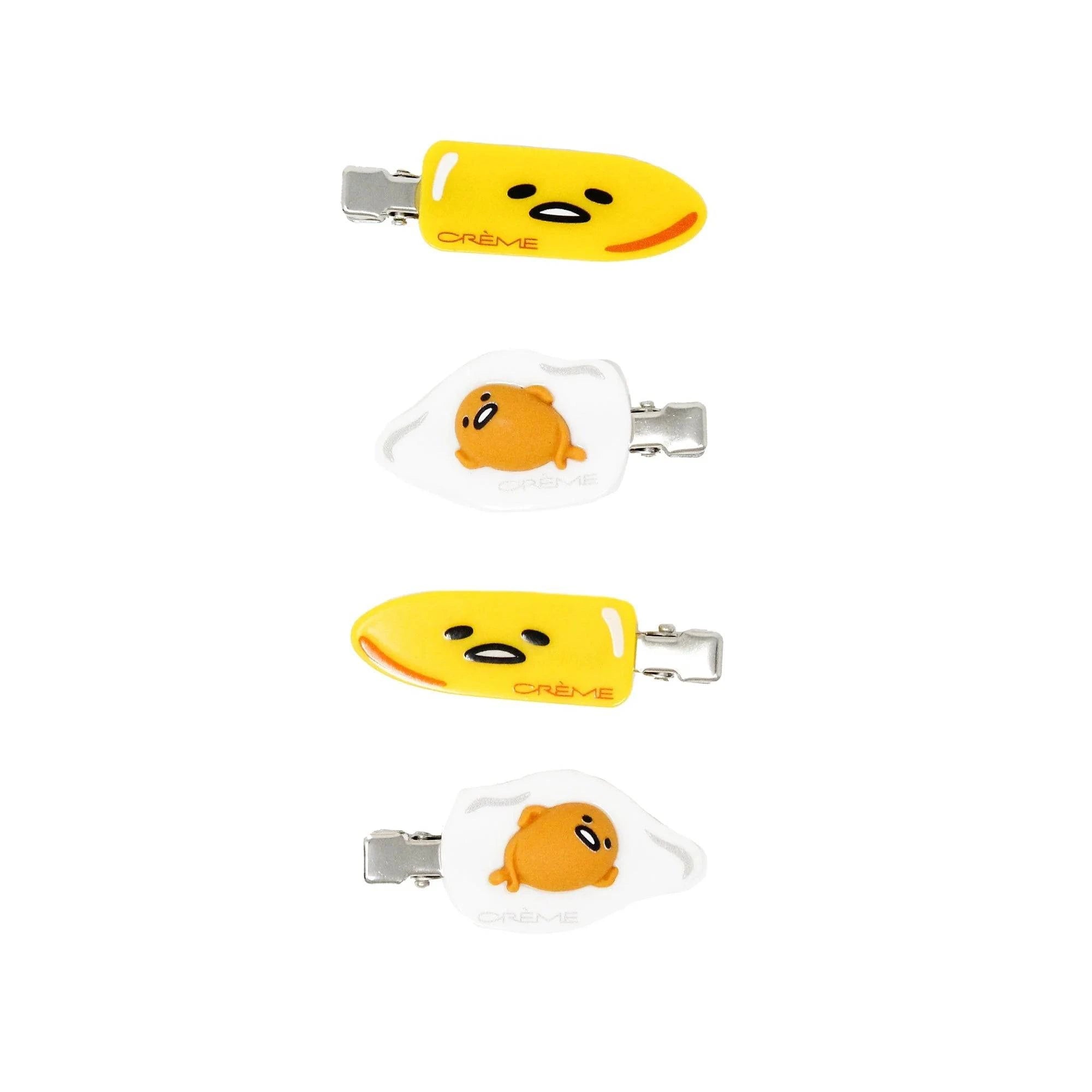 The Crème Shop Gude Vibes Gudetama Hair Clips (Set of 4) - TokTok Beauty