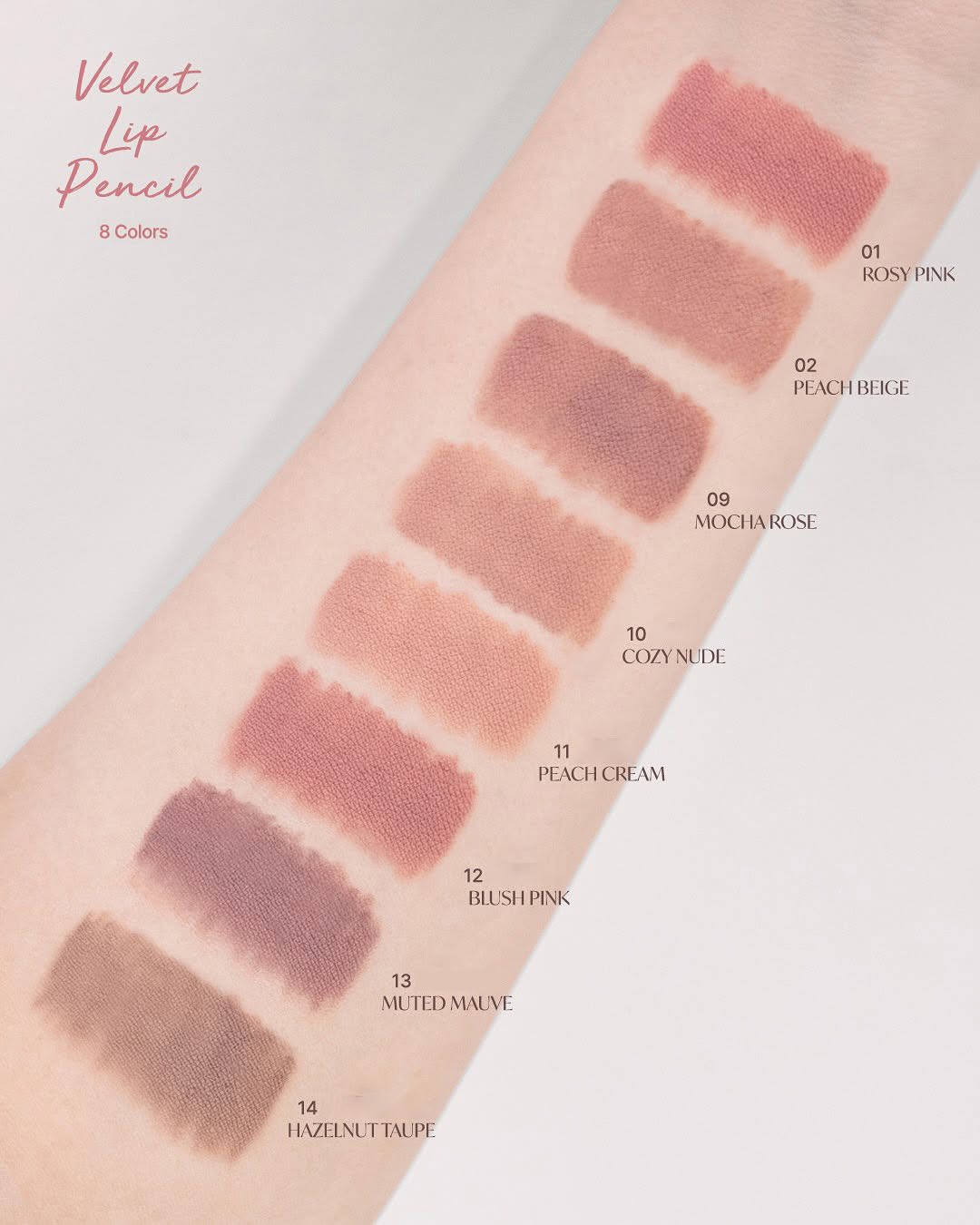 CLIO Velvet Lip Pencil Set (More Colors) - TokTok Beauty