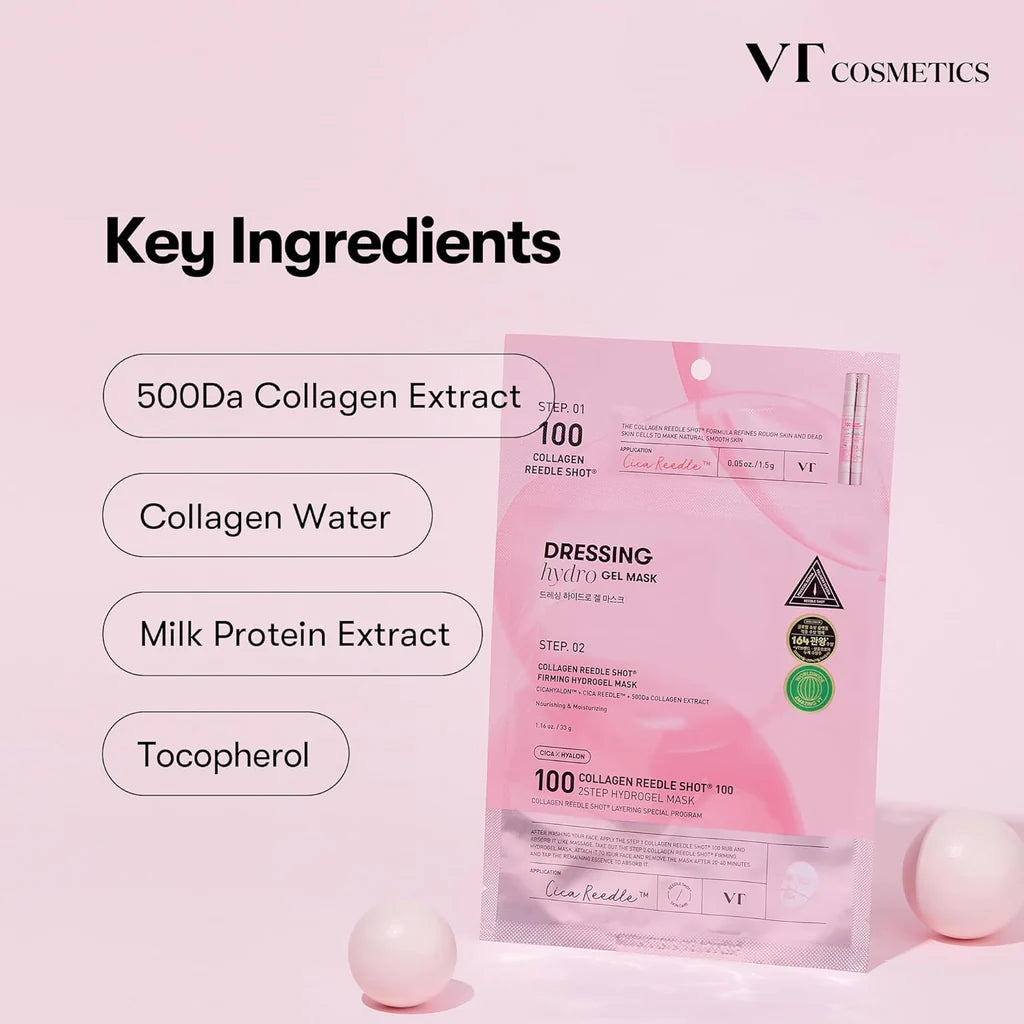 VT Collagen Reedle Shot 100 2Step Hydrogel Mask - TokTok Beauty