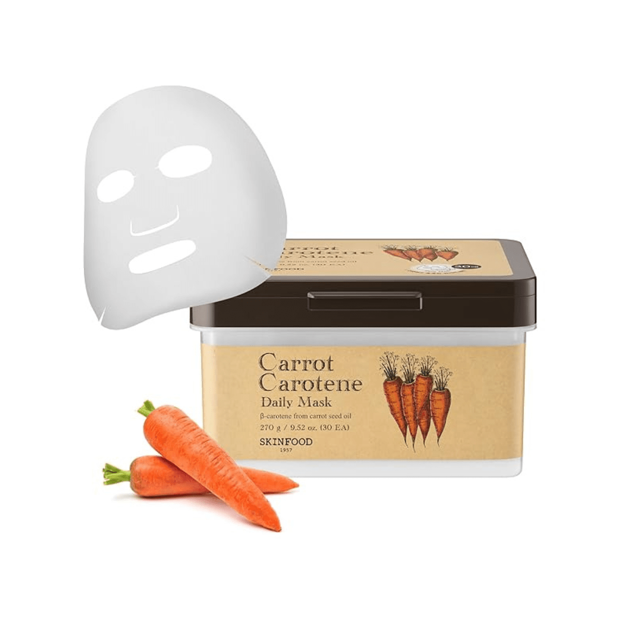 SKINFOOD Carrot Carotene Daily Mask - TokTok Beauty