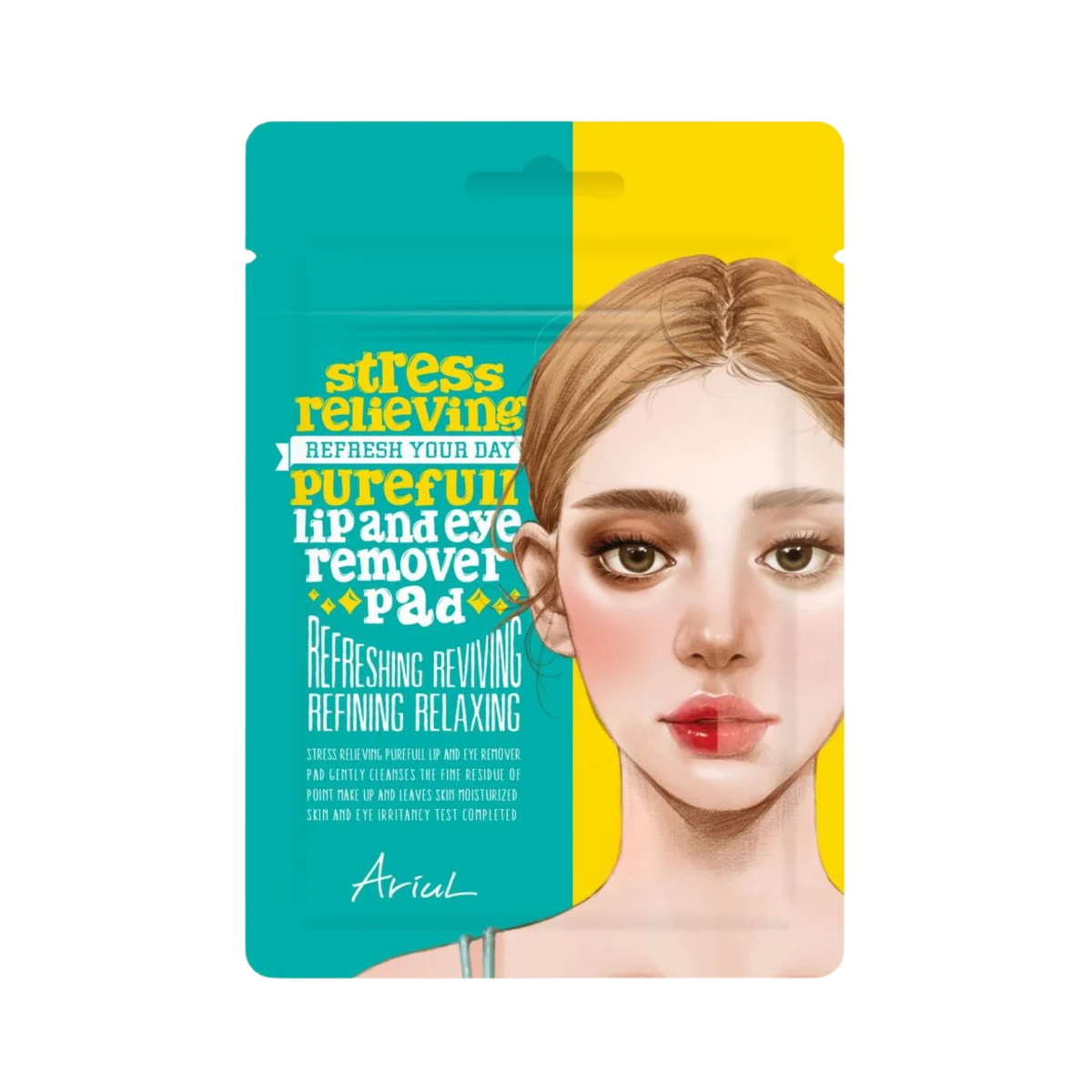 Ariul Stress Relieving Purefull Lip&Eye Remover Pad - TokTok Beauty