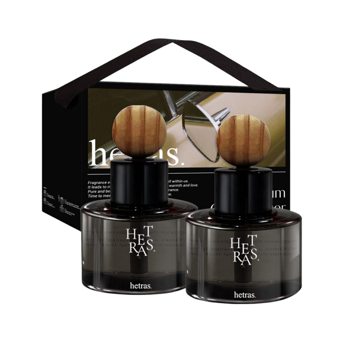 hetras Premium Car Diffuser 2P Set (Hotel Wood)