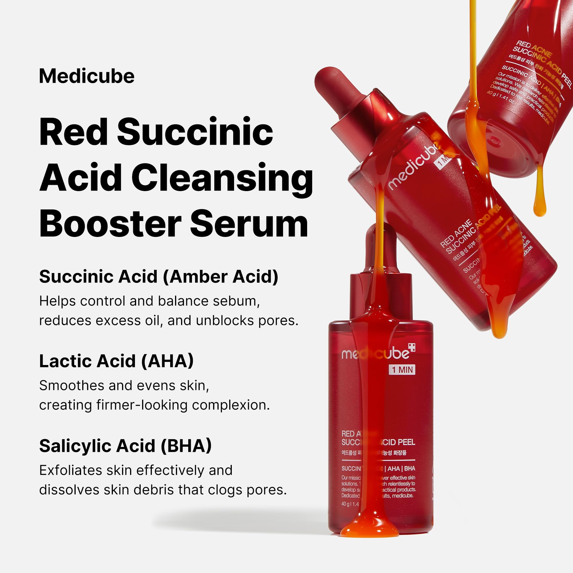 medicube Red Acne Succinic Acid Peel - TokTok Beauty