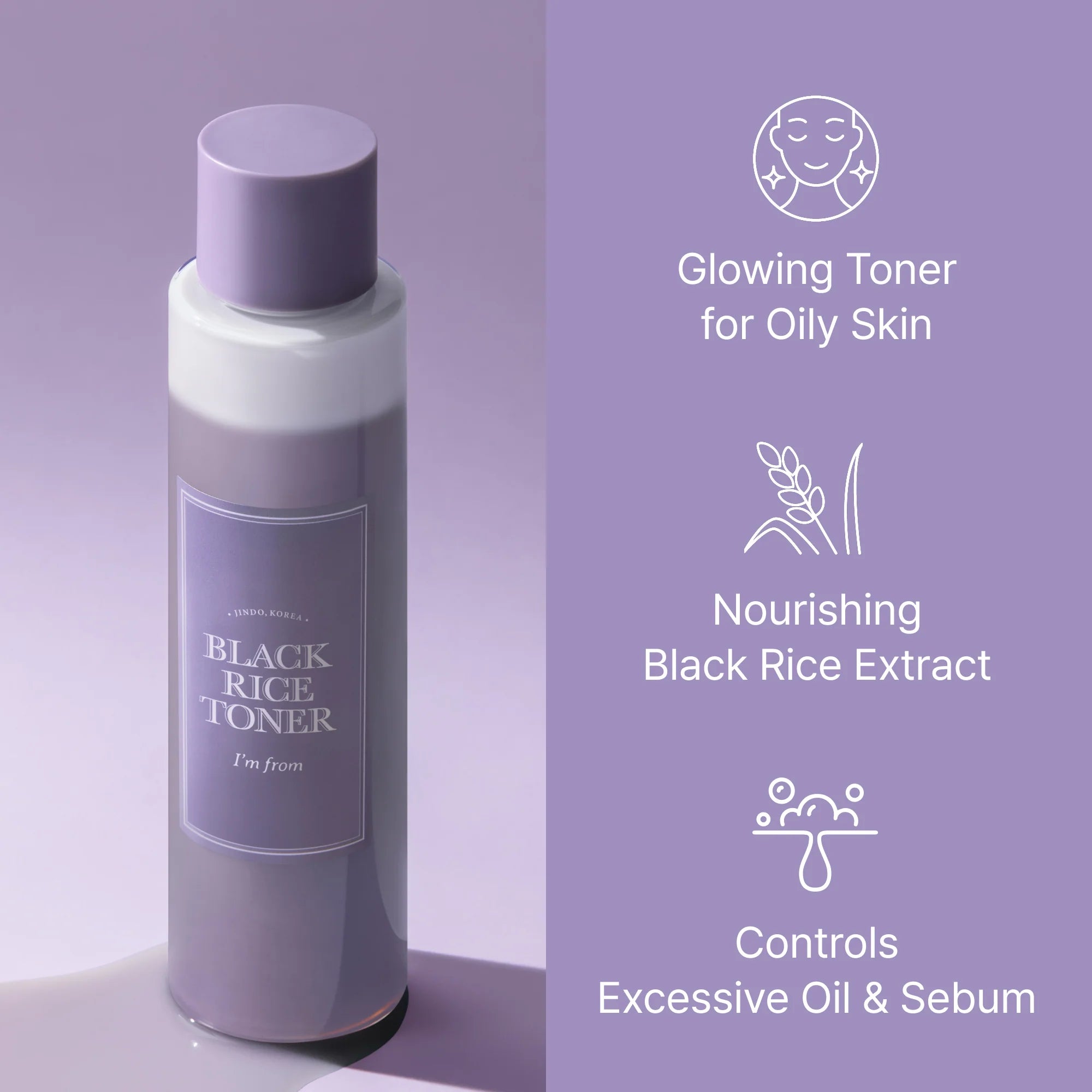 I'M FROM Black Rice Toner - TokTok Beauty