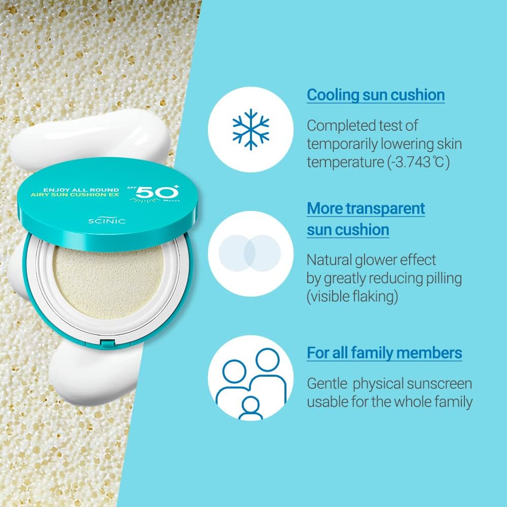 SCINIC Enjoy All Round Airy Sun Cushion EX - TokTok Beauty