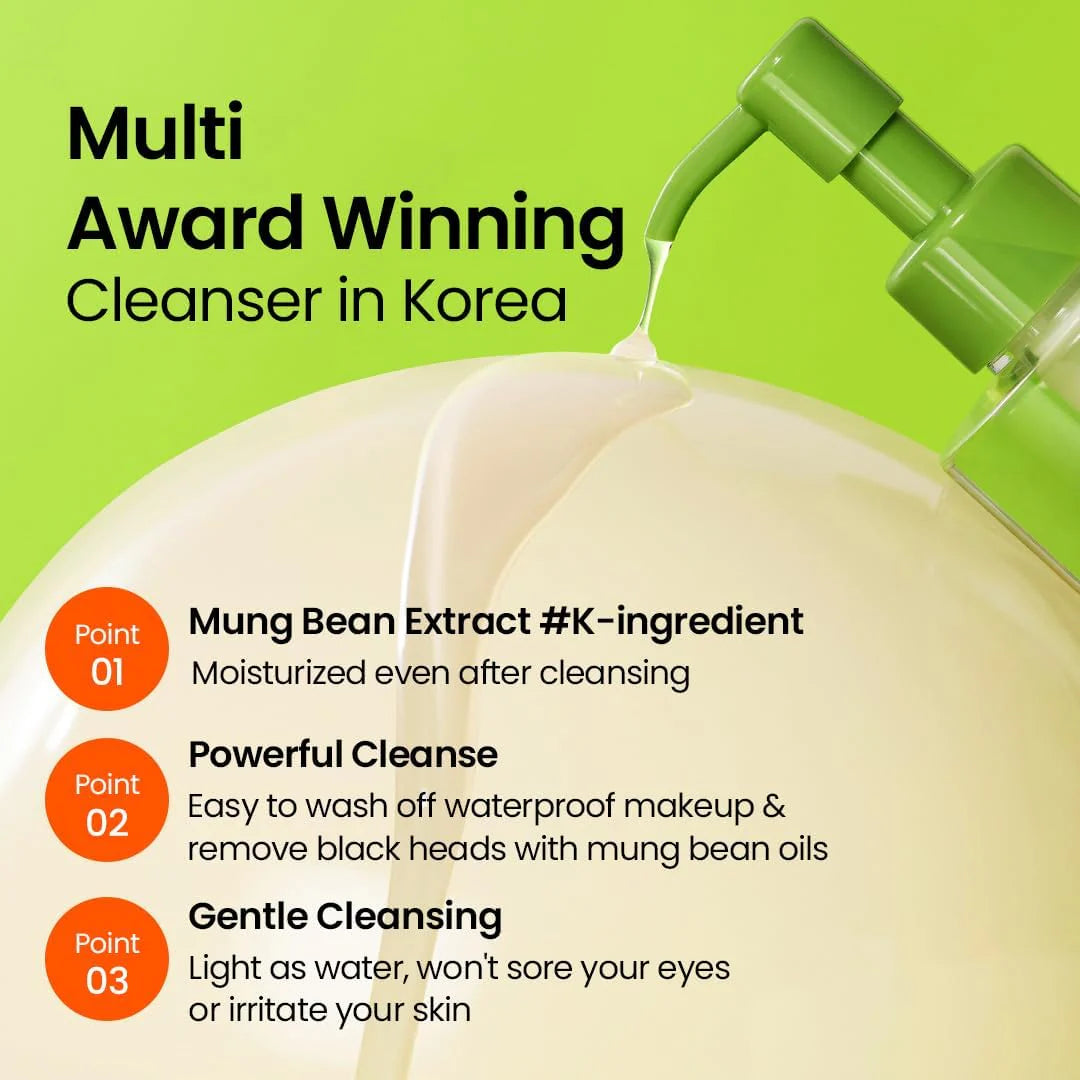 beplain Mung Bean Cleansing Oil Jumbo - TokTok Beauty