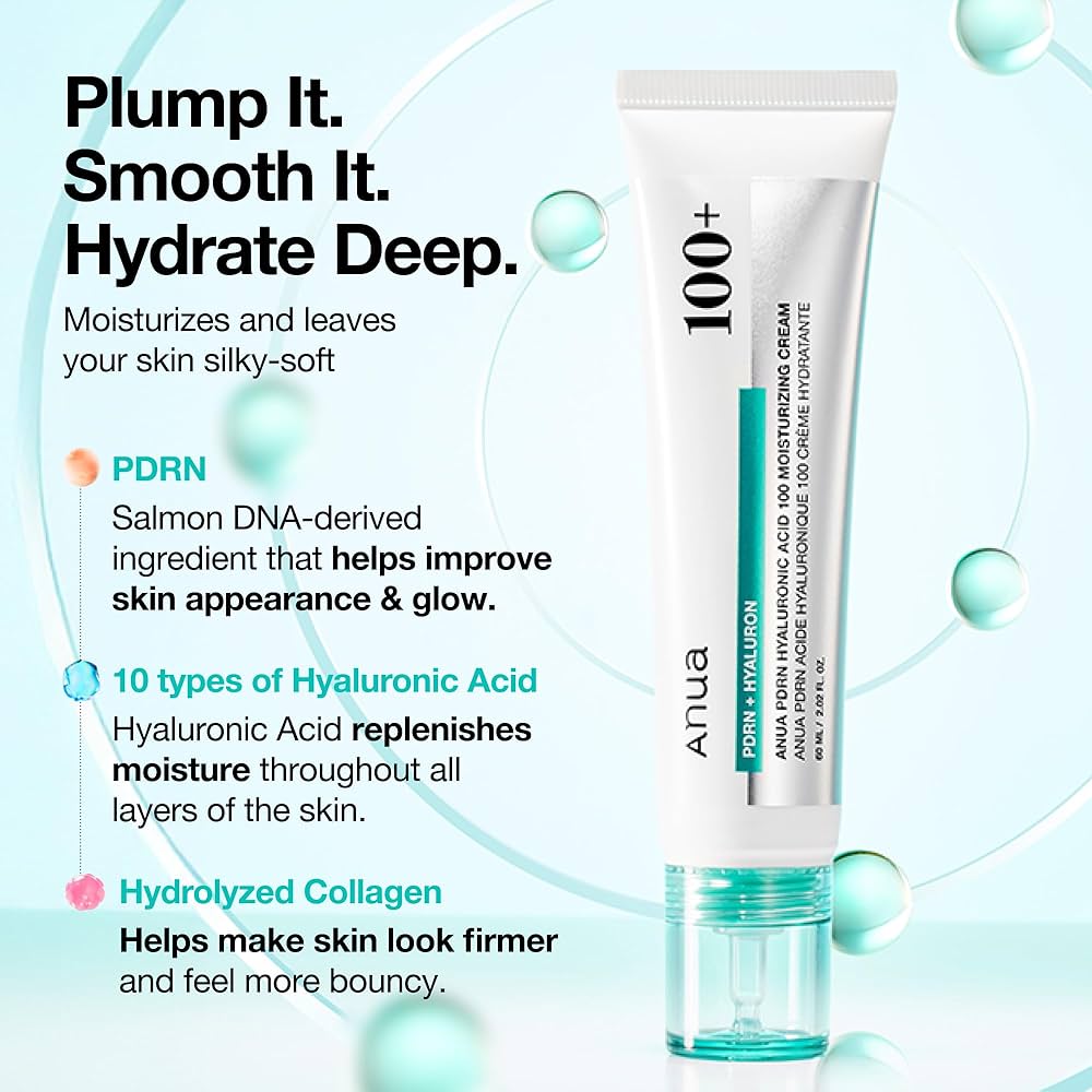 Anua PDRN Hyaluronic Acid 100 Moisturizing Cream - TokTok Beauty