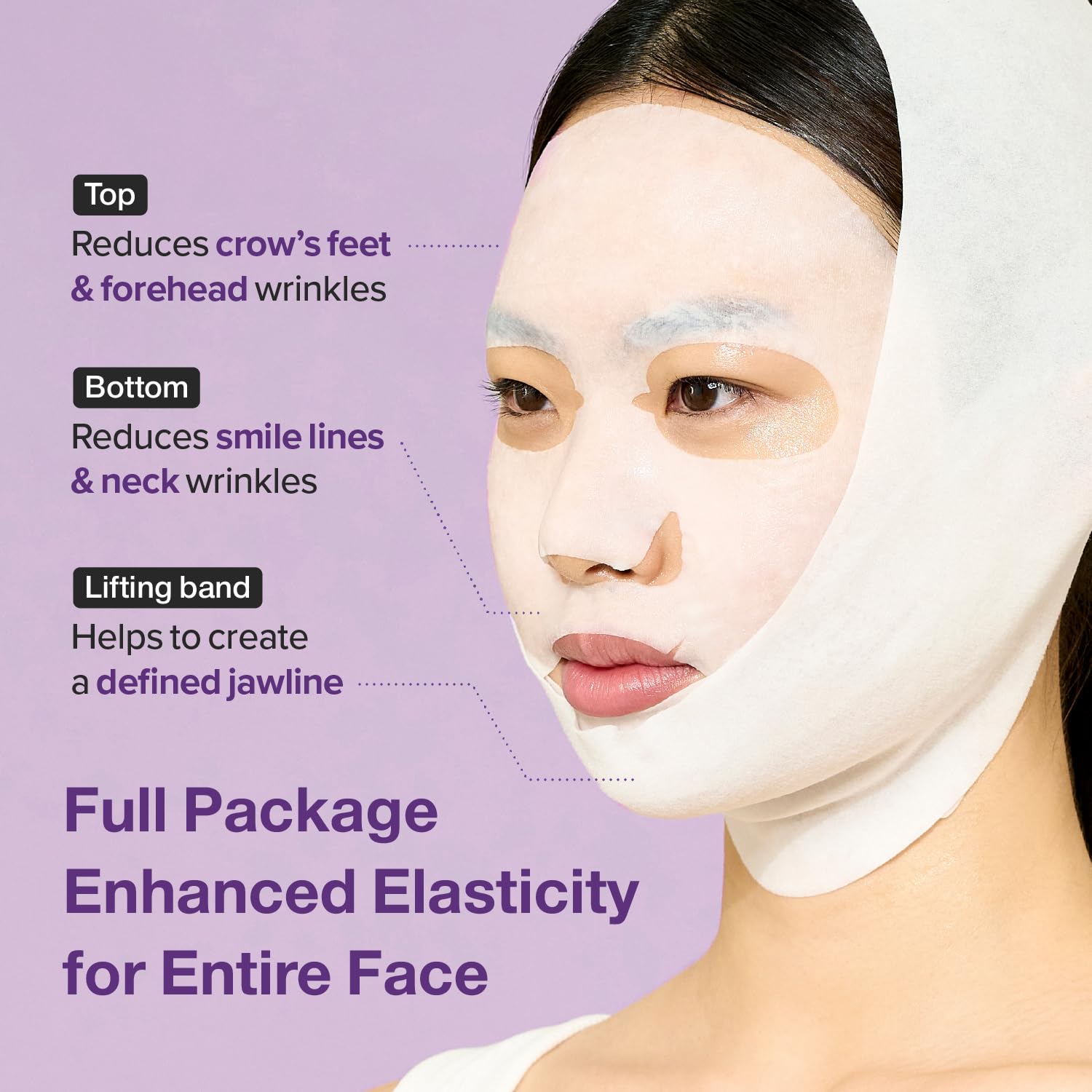 numbuzin No.9 NAD Bio Lifting Full Cover Facial Mask - 1 Box of 4 Sheets - TokTok Beauty