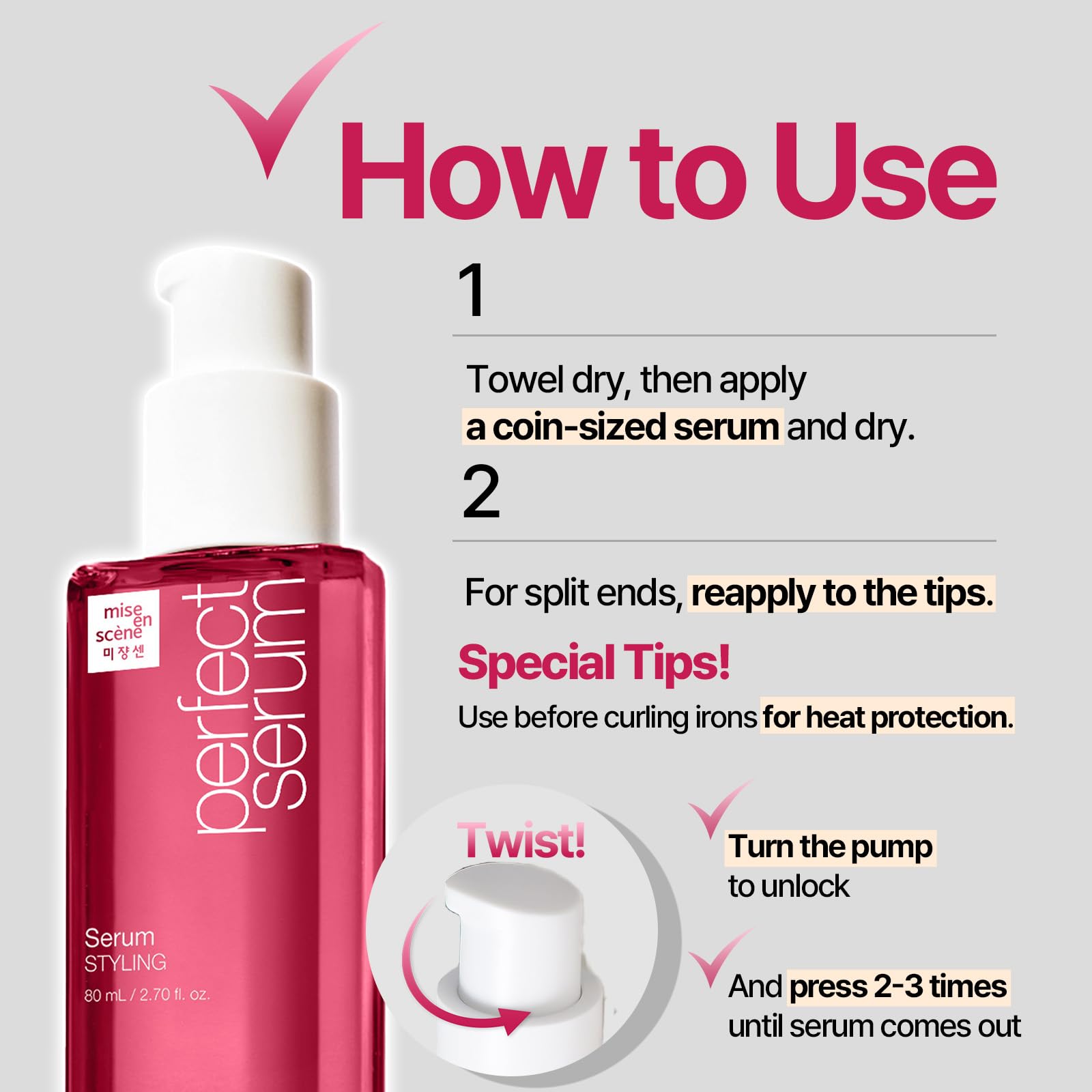 Mise En Scene Perfect Serum - 2 Types - TokTok Beauty