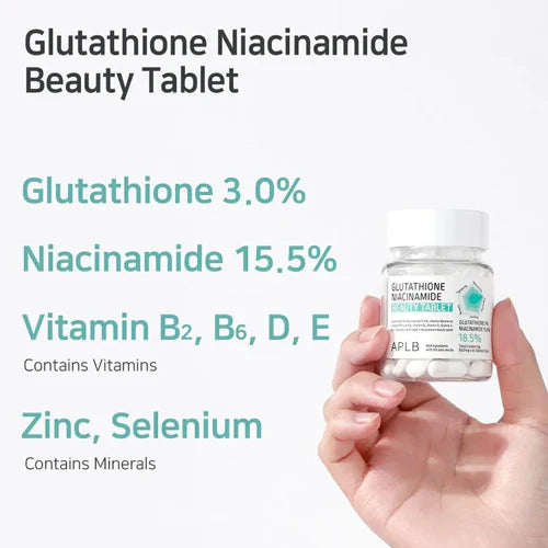 APLB Glutathione Niacinamide Beauty Tablet - TokTok Beauty