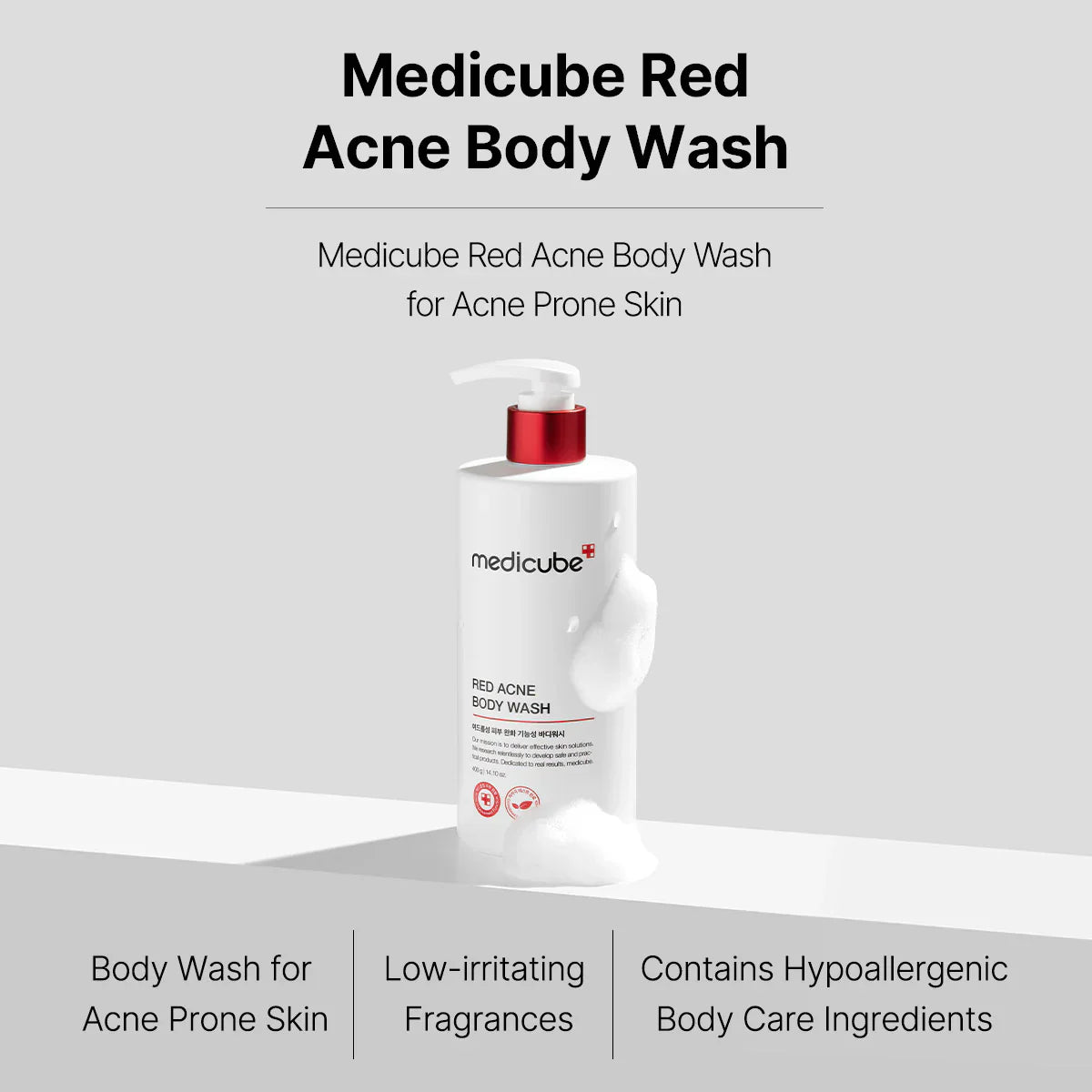 medicube Red Acne Body Wash 2.0 - TokTok Beauty