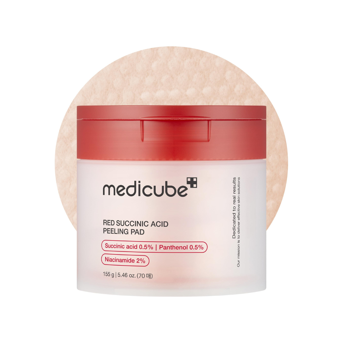medicube Red Succinic Acid Peeling Pad - TokTok Beauty