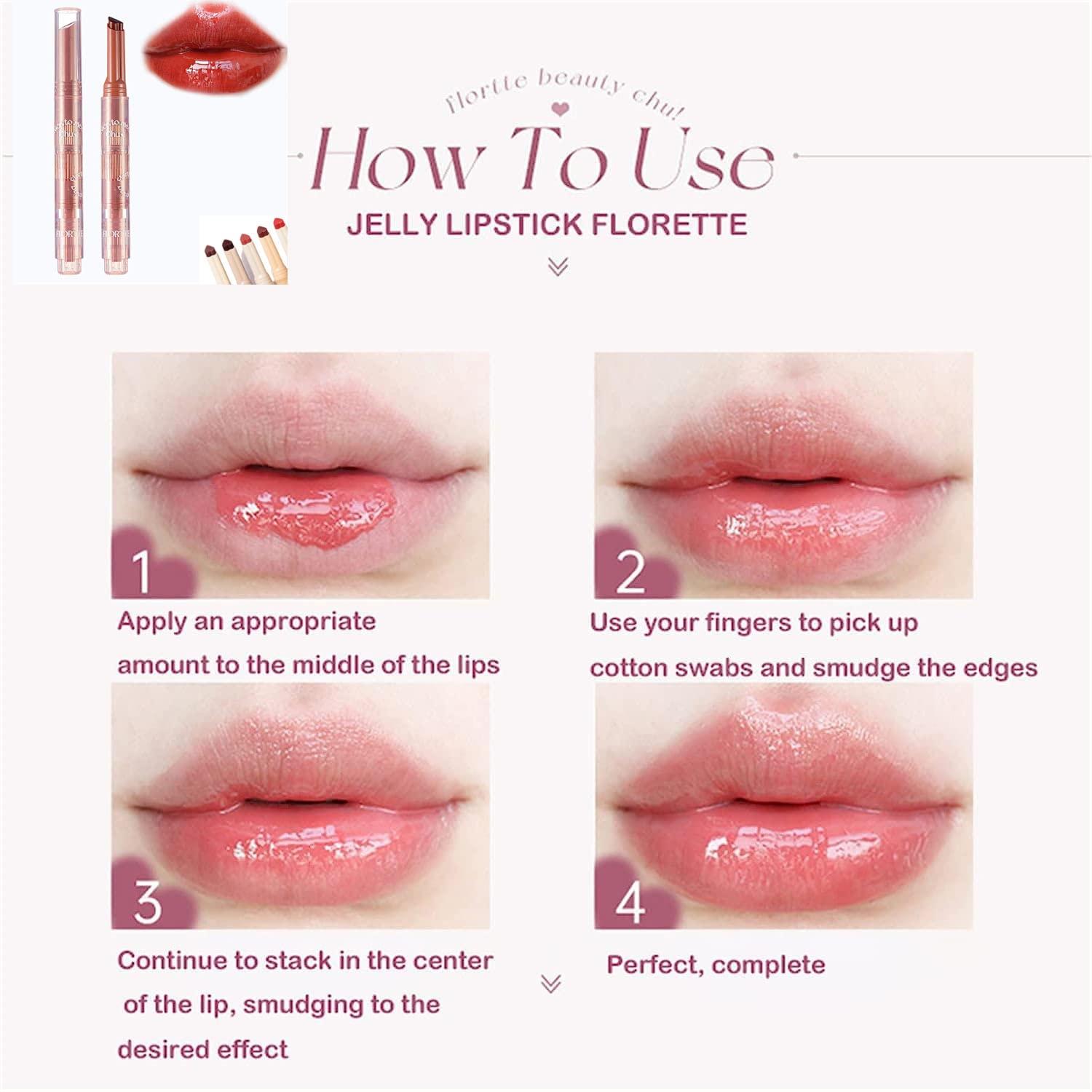 FLORTTE Heartbeat Jelly Lipstick (More Colors) - TokTok Beauty