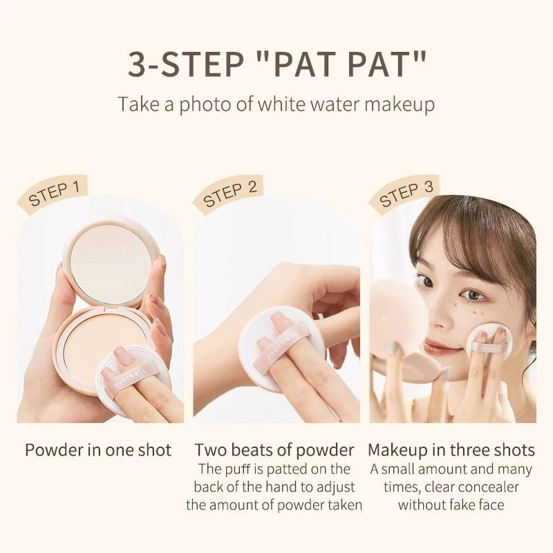 Judydoll Oil-Control Matte Pressed Powder - 2 Colors - TokTok Beauty