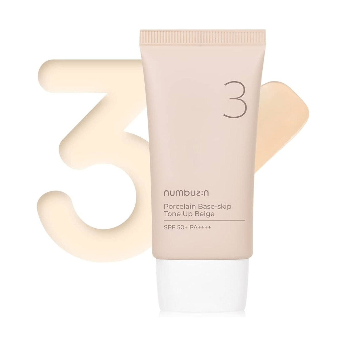 numbuzin No.3 Porcelain Base-skip Tone Up Beige - TokTok Beauty