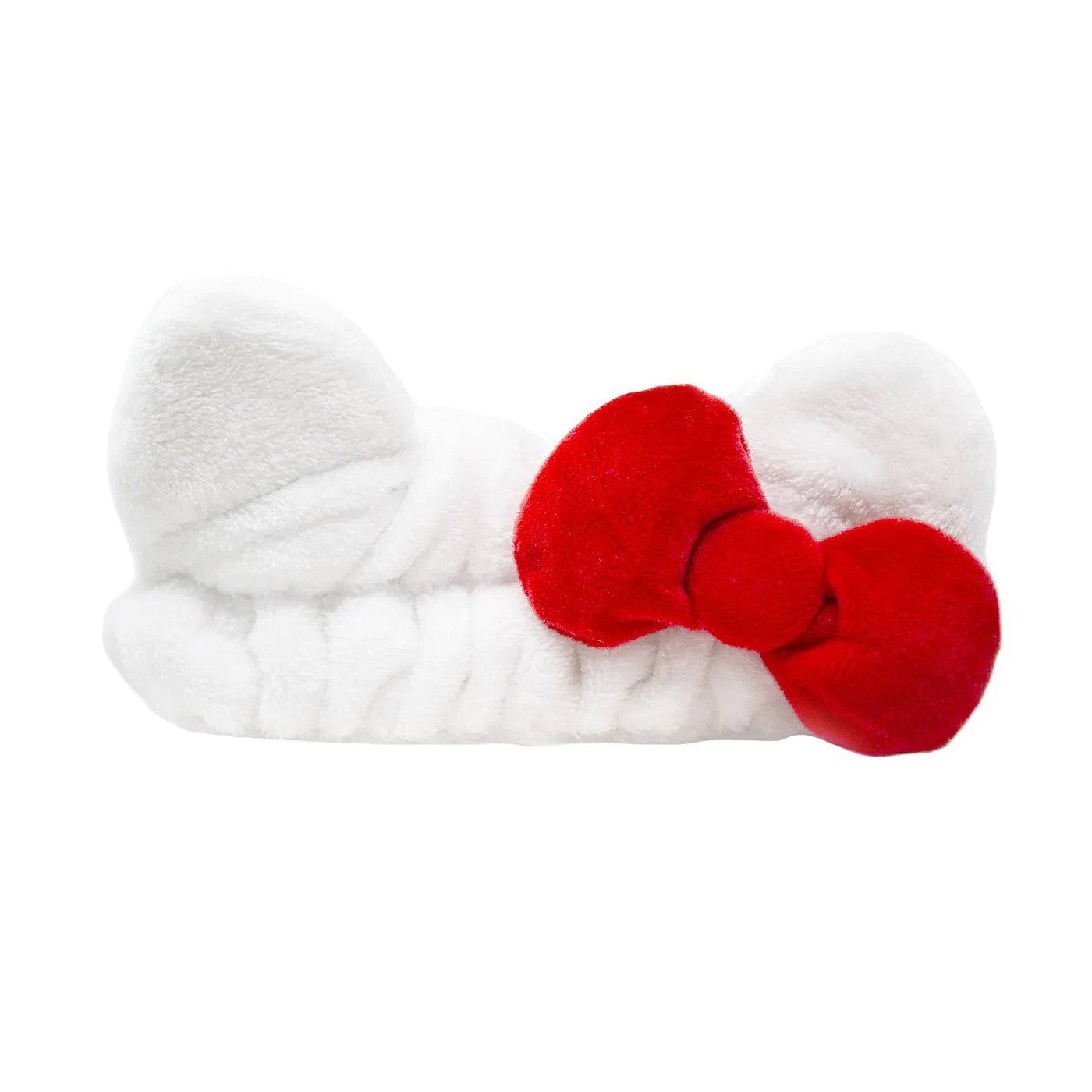 The Creme Shop Plush Spa Headband with Hello Kitty's Signature Bow - TokTok Beauty