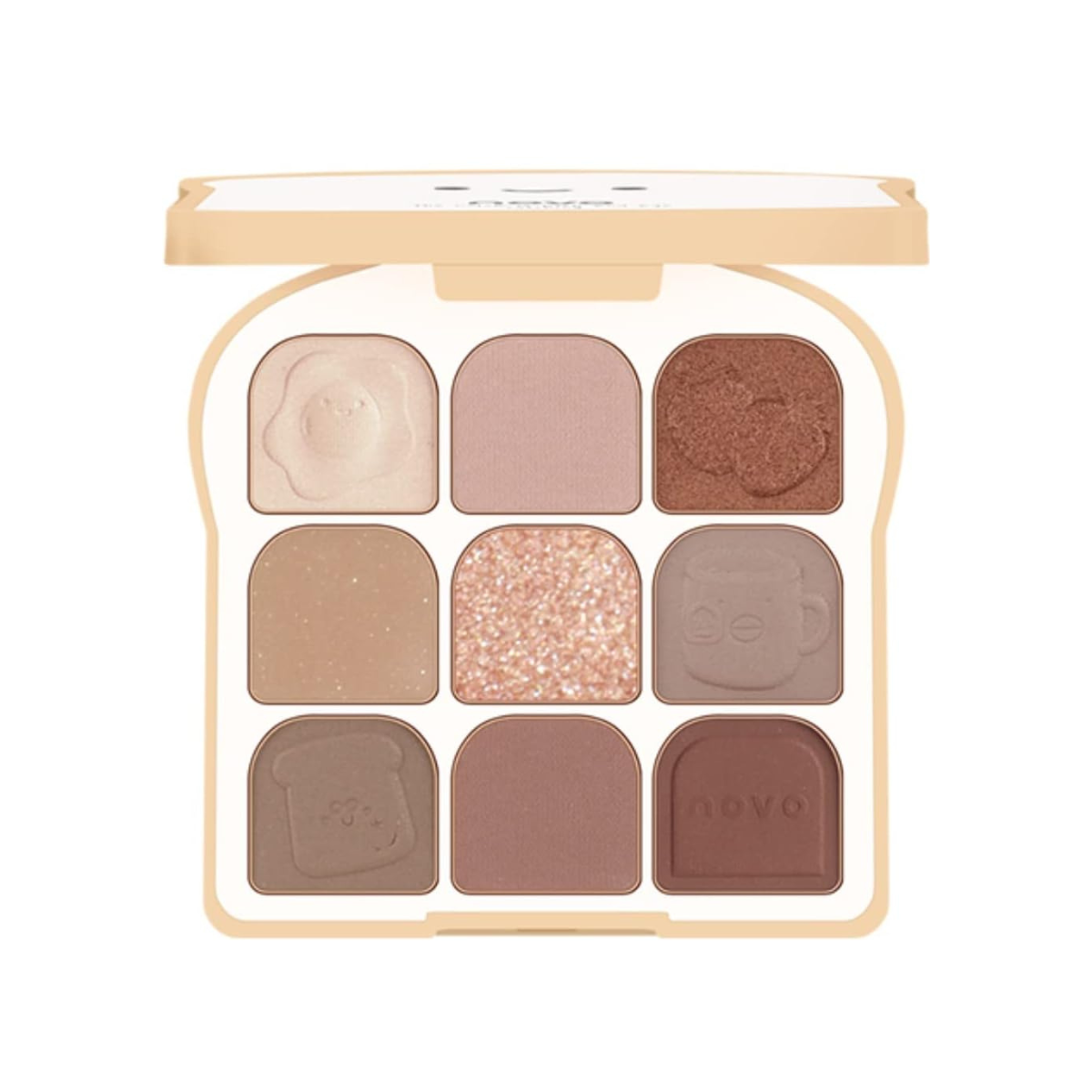 NOVO 9 Colours Soft Toast Eyeshadow Palette - TokTok Beauty