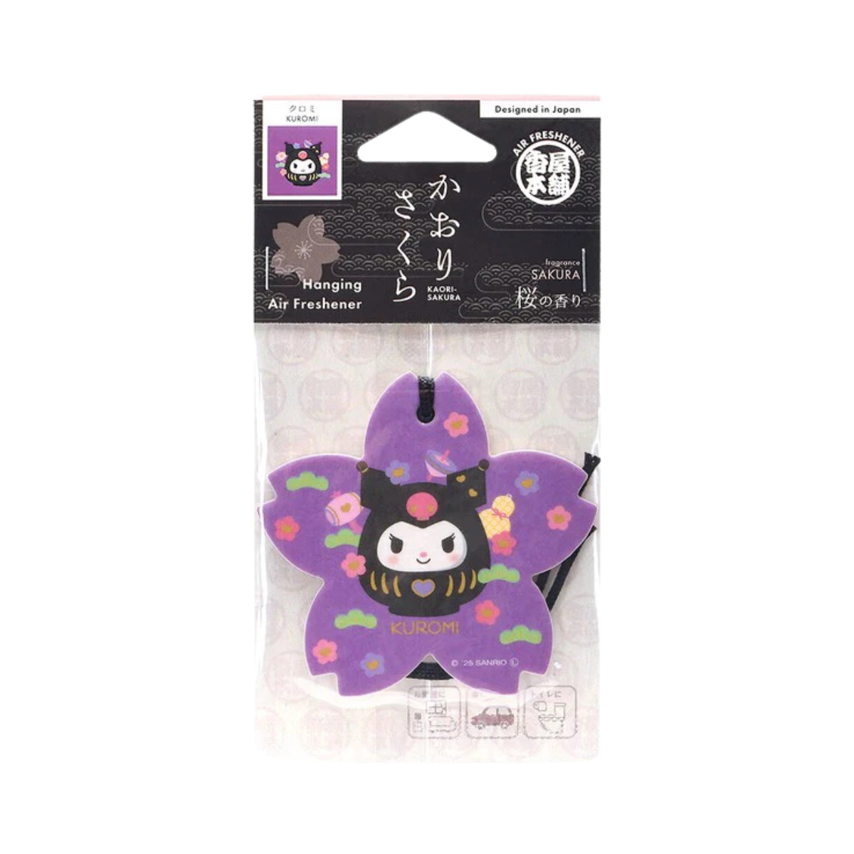 Sakura Paper Air Freshener Sanrio Collaboration (Kuromi)