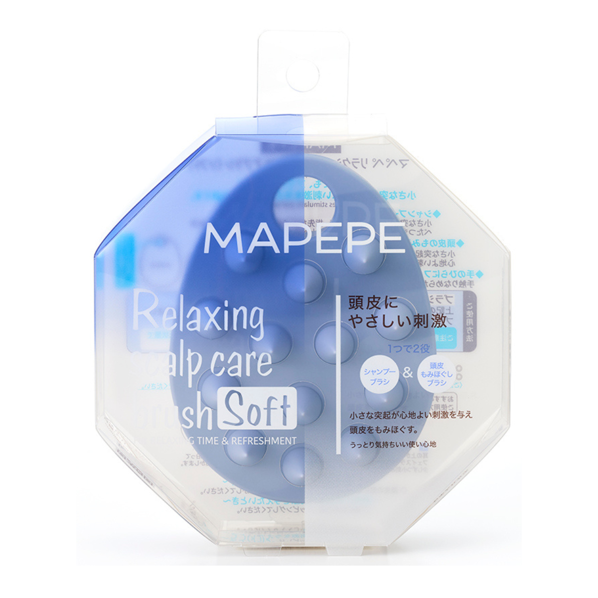 MAPEPE Relaxing Scalp Brush Soft - Sky Blue