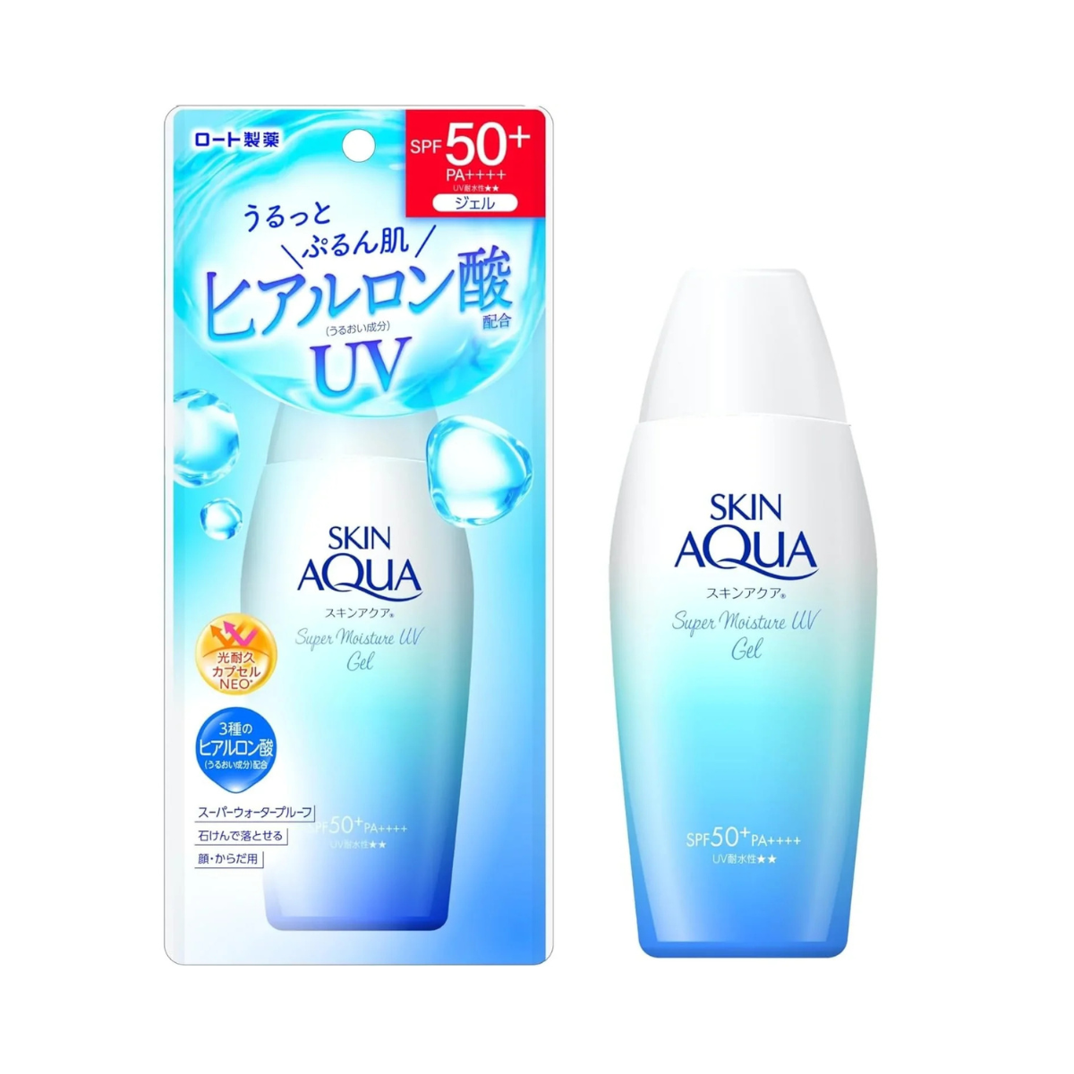 Rohto Skin Aqua Super Moisture UV Gel SPF 50+ PA++++ - TokTok Beauty