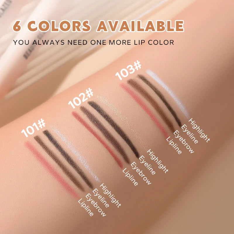 BEAUTY GLAZED 4 in 1 Makeup Pen [Highlighter / Eyeliner / Eyebrow / Lip Liner] (More Colors) - TokTok Beauty