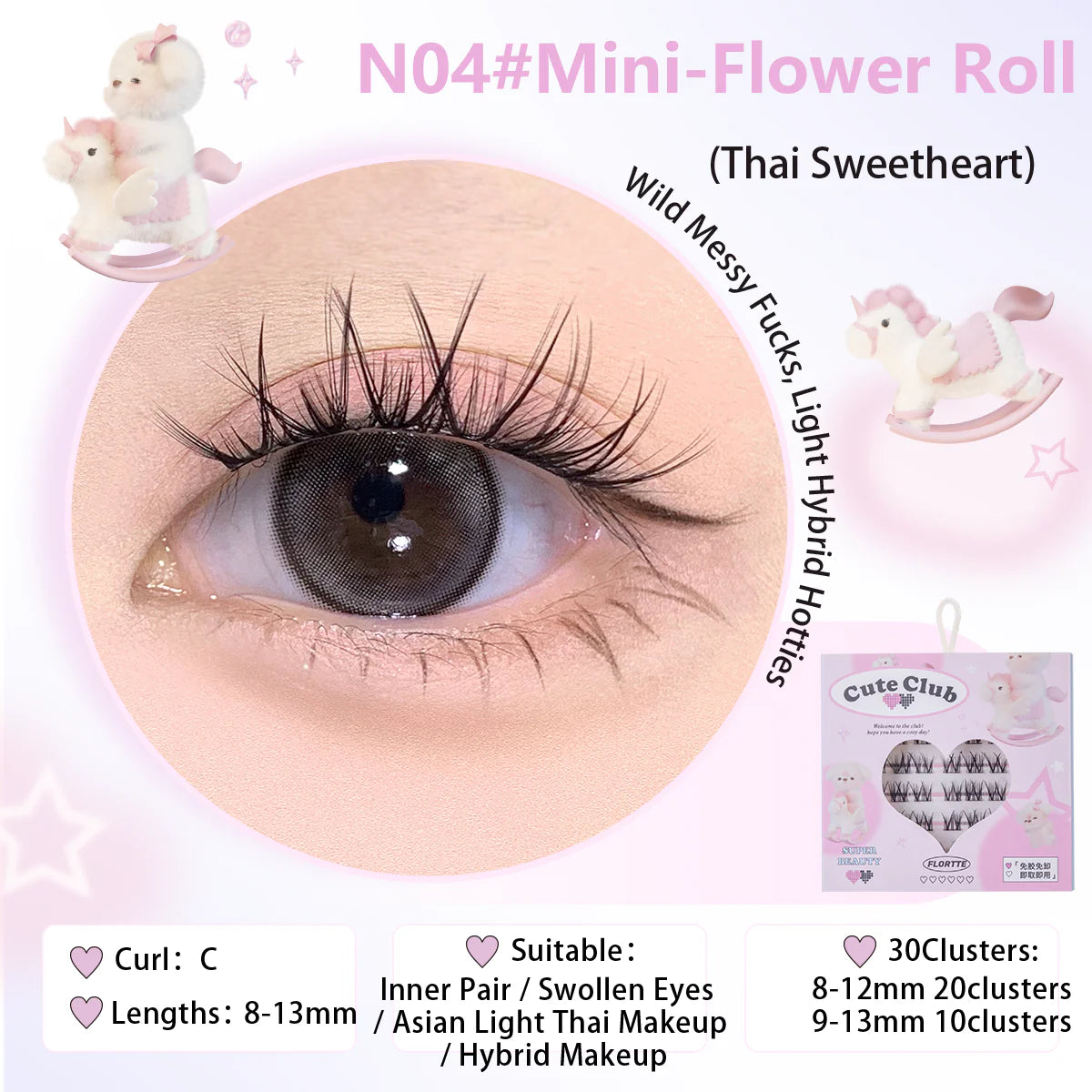 Special Edition False Eyelashes - 2 Style (4-5)