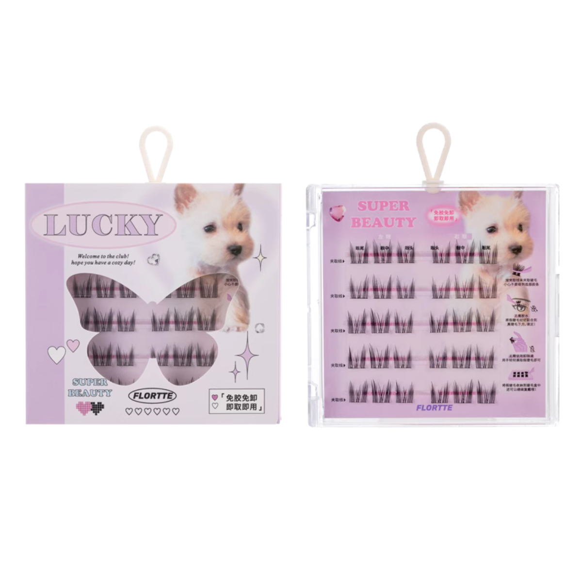 FLORTTE False Eyelashes [#Cute] - TokTok Beauty