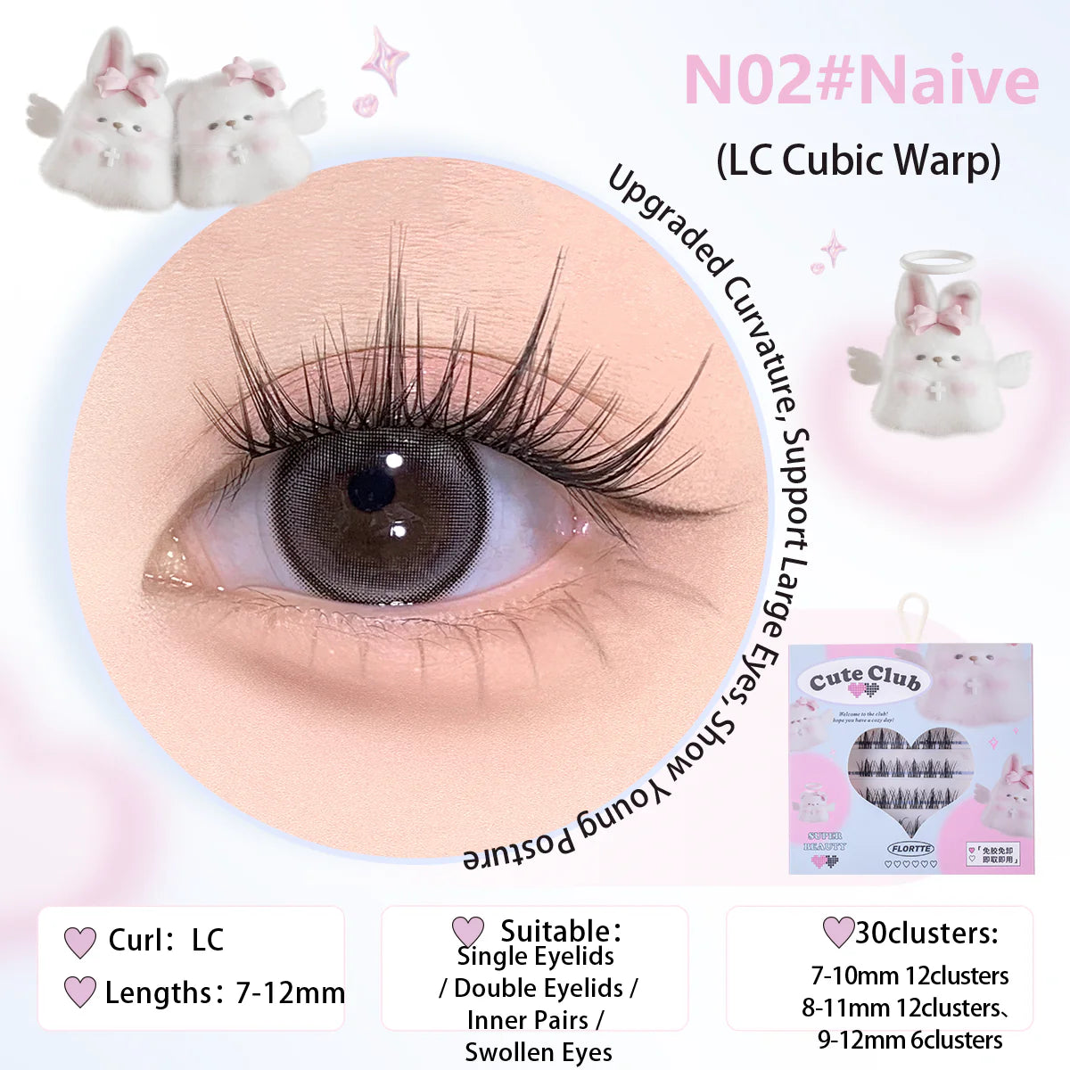 Special Edition False Eyelashes - 3 Style (1-3)