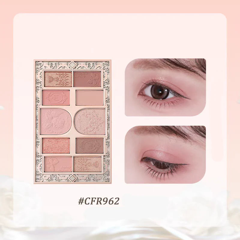 CHEERFLOR Brilliant Secret Series 10-Color Frame Eyeshadow Palette - TokTok Beauty