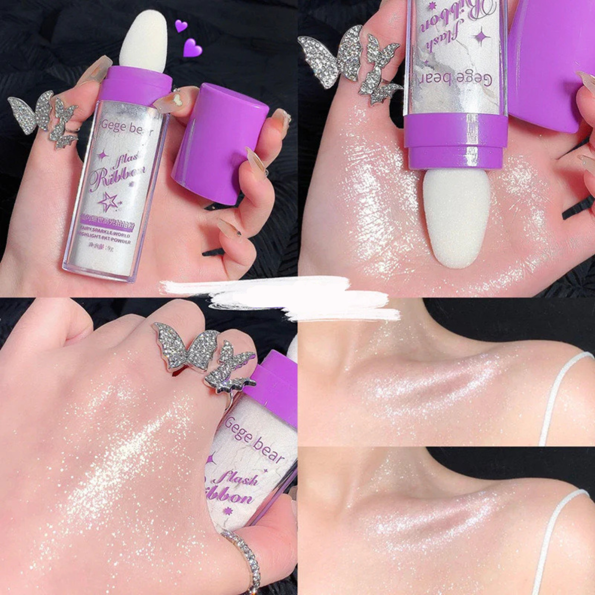 Gege Bear Highlighter Powder Stick - TokTok Beauty