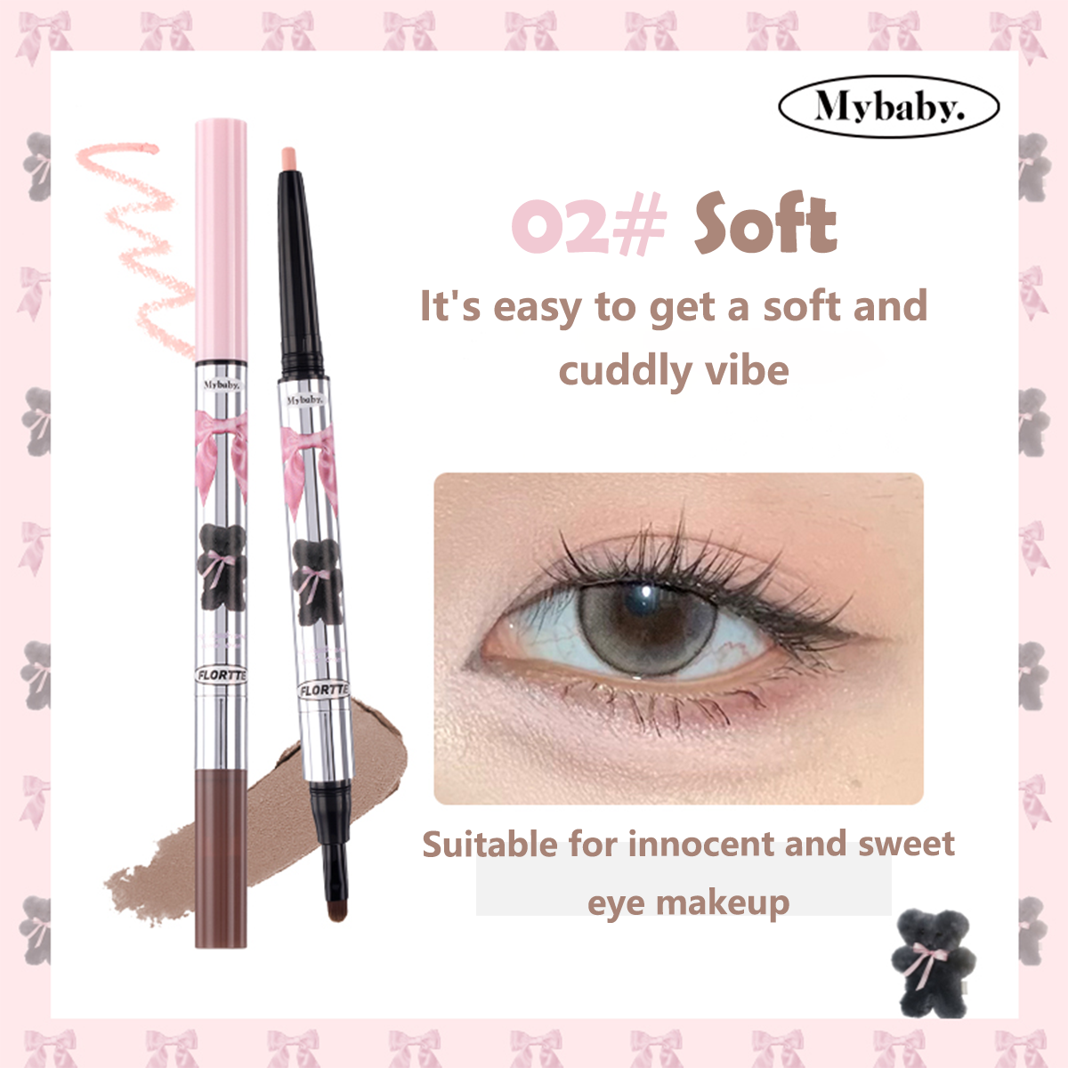 FLORTTE 2 in 1 Aegyo Sal Pen (More Colors) - TokTok Beauty