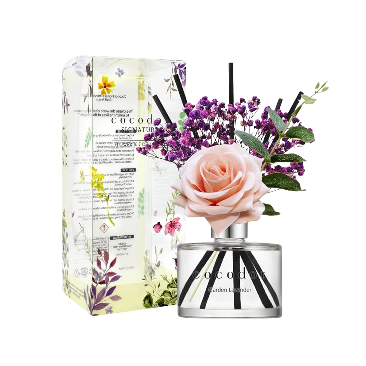COCODOR Rose Flower Diffuser (Garden Lavender) - TokTok Beauty