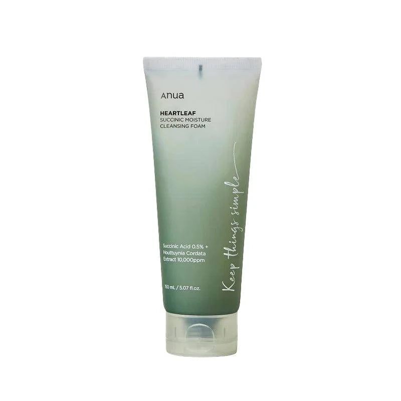 Anua Heartleaf Succinic Moisture Cleansing Foam - TokTok Beauty