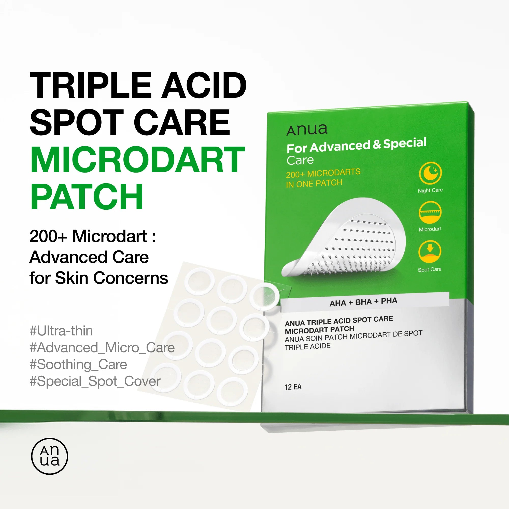 Anua Triple Acid Spot Care Microdart Patch - TokTok Beauty