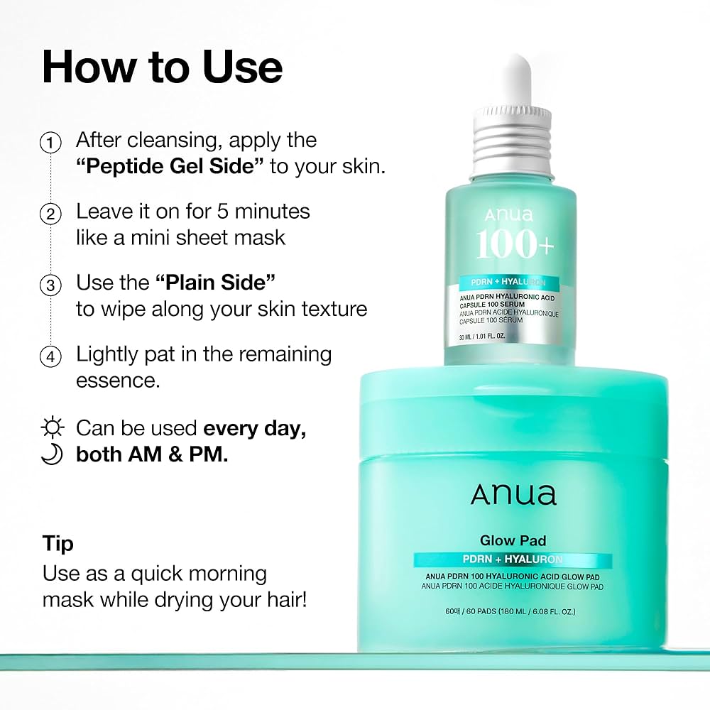 Anua PDRN Hyaluronic Glow Pad - TokTok Beauty
