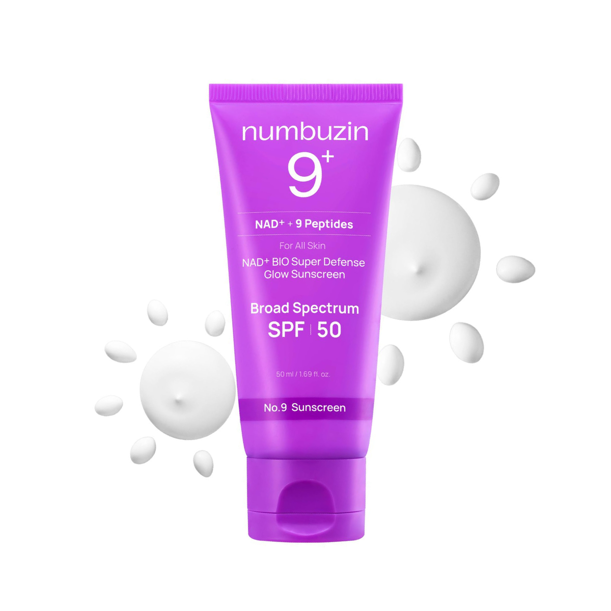 numbuzin No.9 NAD+ BIO Super Defense Glow Sunscreen - TokTok Beauty