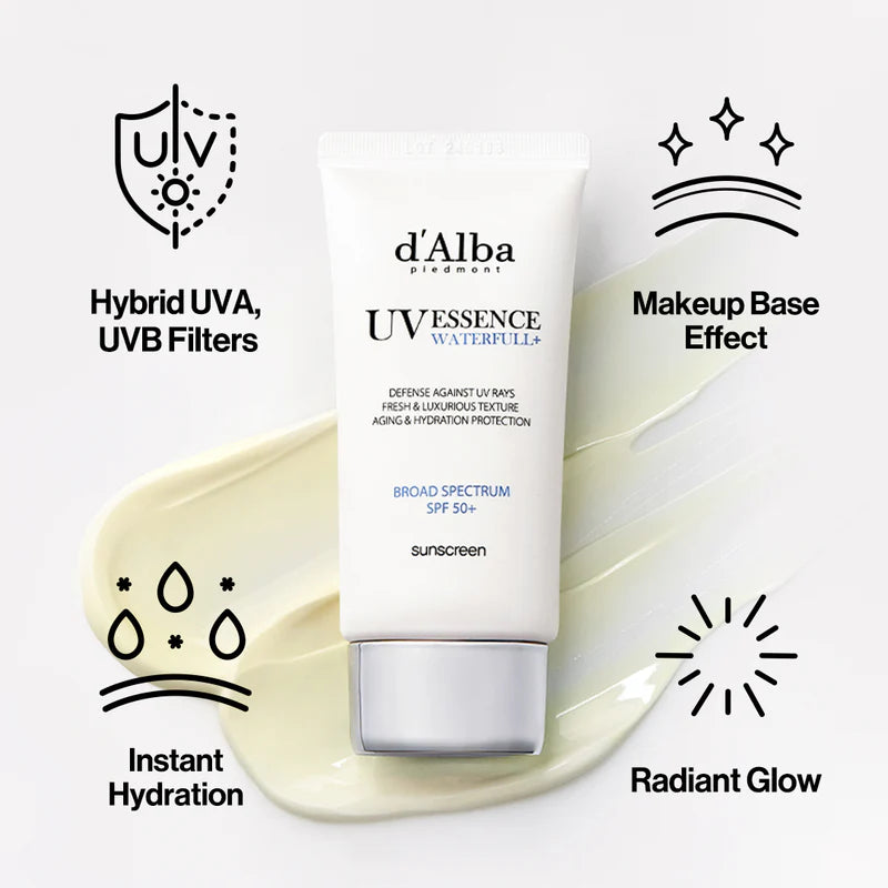 d'Alba Waterfull Essence Sun Cream - TokTok Beauty