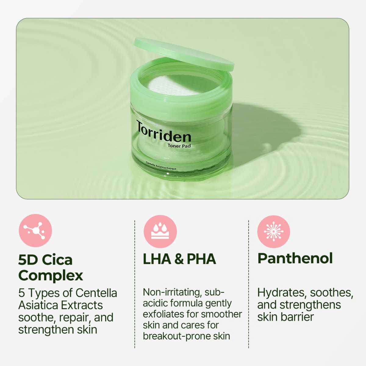 Torriden Balanceful Cica Toner Pad - TokTok Beauty