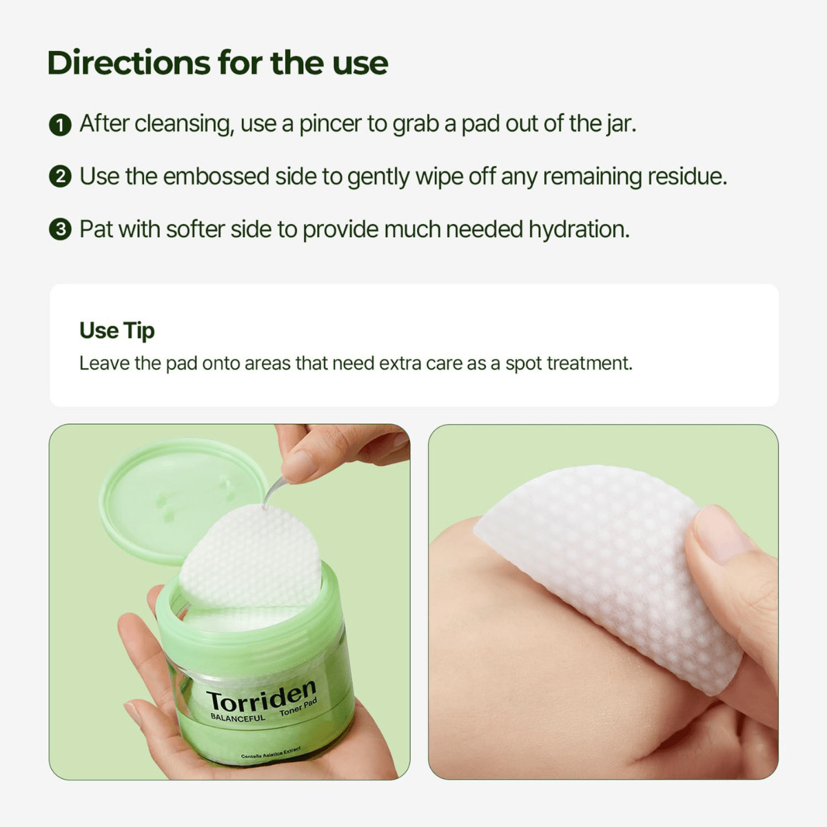 Torriden Balanceful Cica Toner Pad - TokTok Beauty