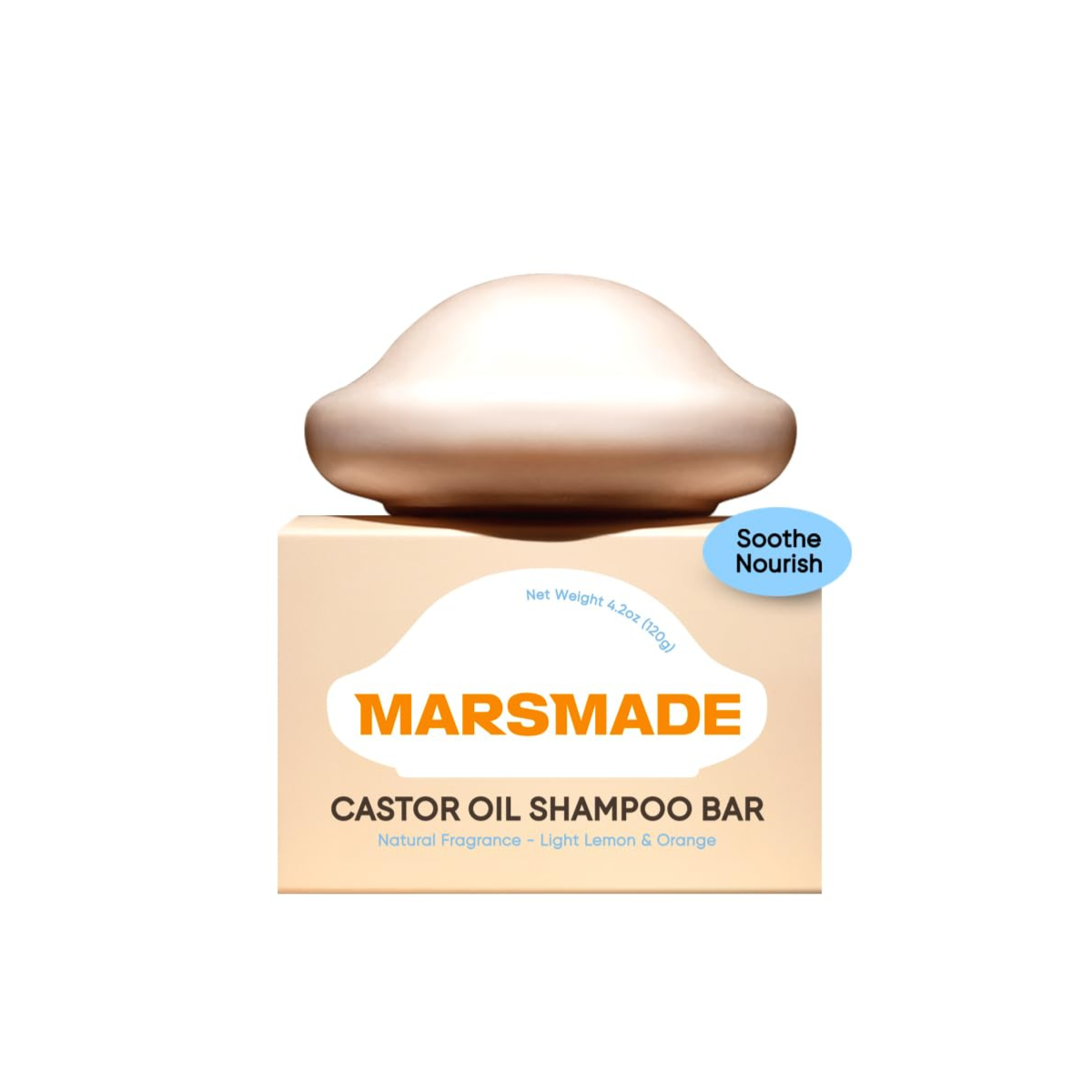 MARSMADE Castor Oil Shampoo Bar - TokTok Beauty