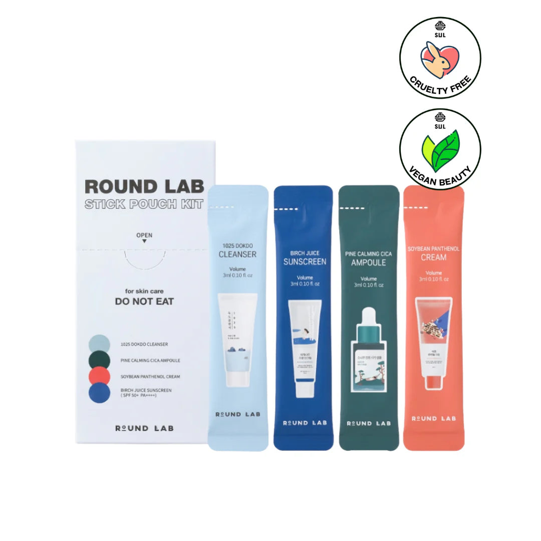 Round Lab Stick Pouch Kit - TokTok Beauty