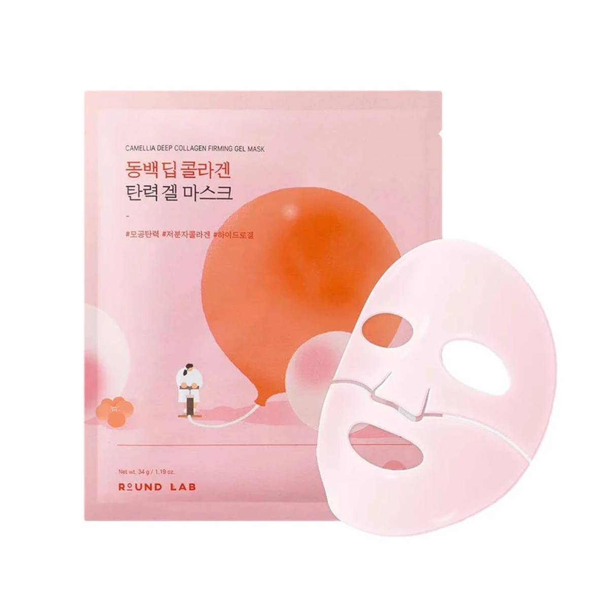 Round Lab Camellia Deep Collagen Firming Gel Mask - TokTok Beauty