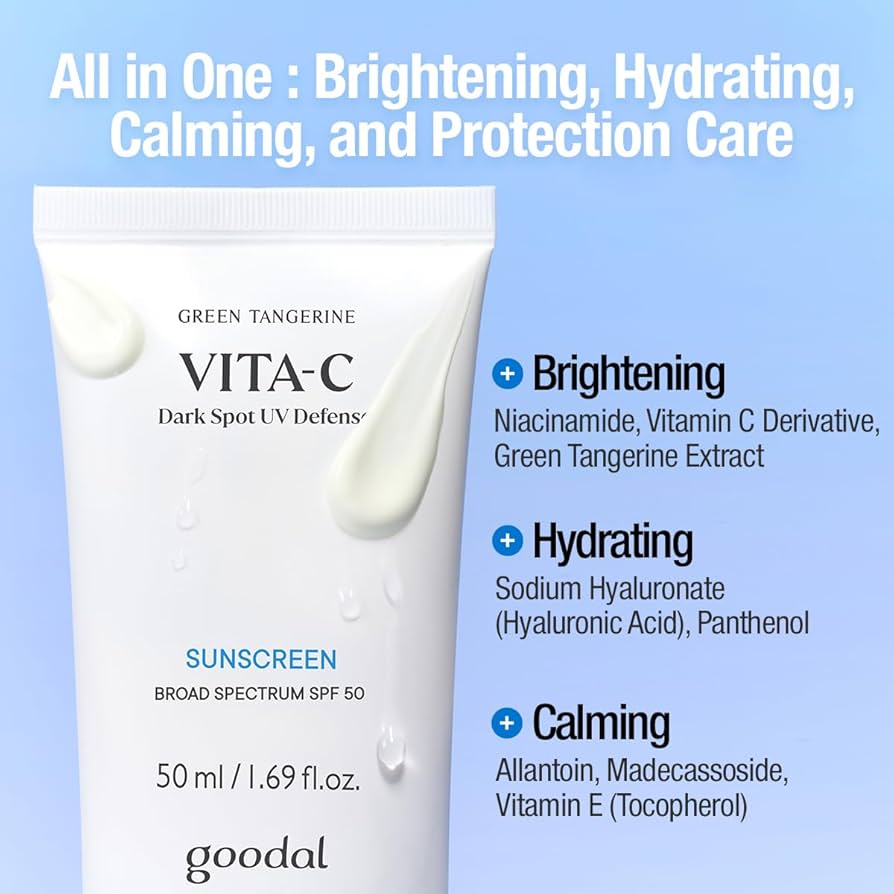Goodal Green Tangerine Vita C Dark Spot UV Defence Sunscreen - TokTok Beauty